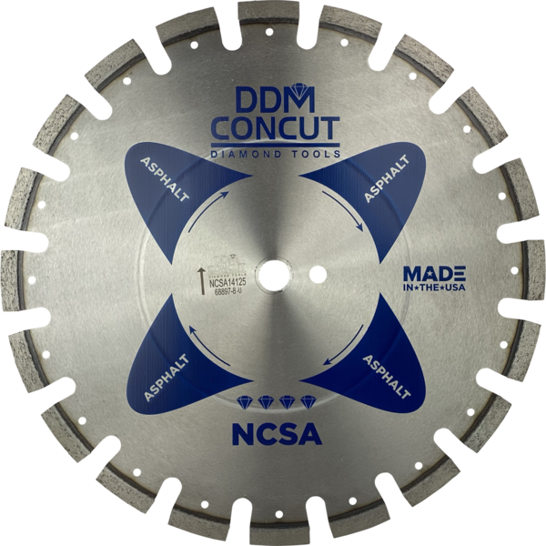 National Contractor Series 14" X .125 X 1" - 20MM ASPHALT BLADE WET/DRY NCSA14125